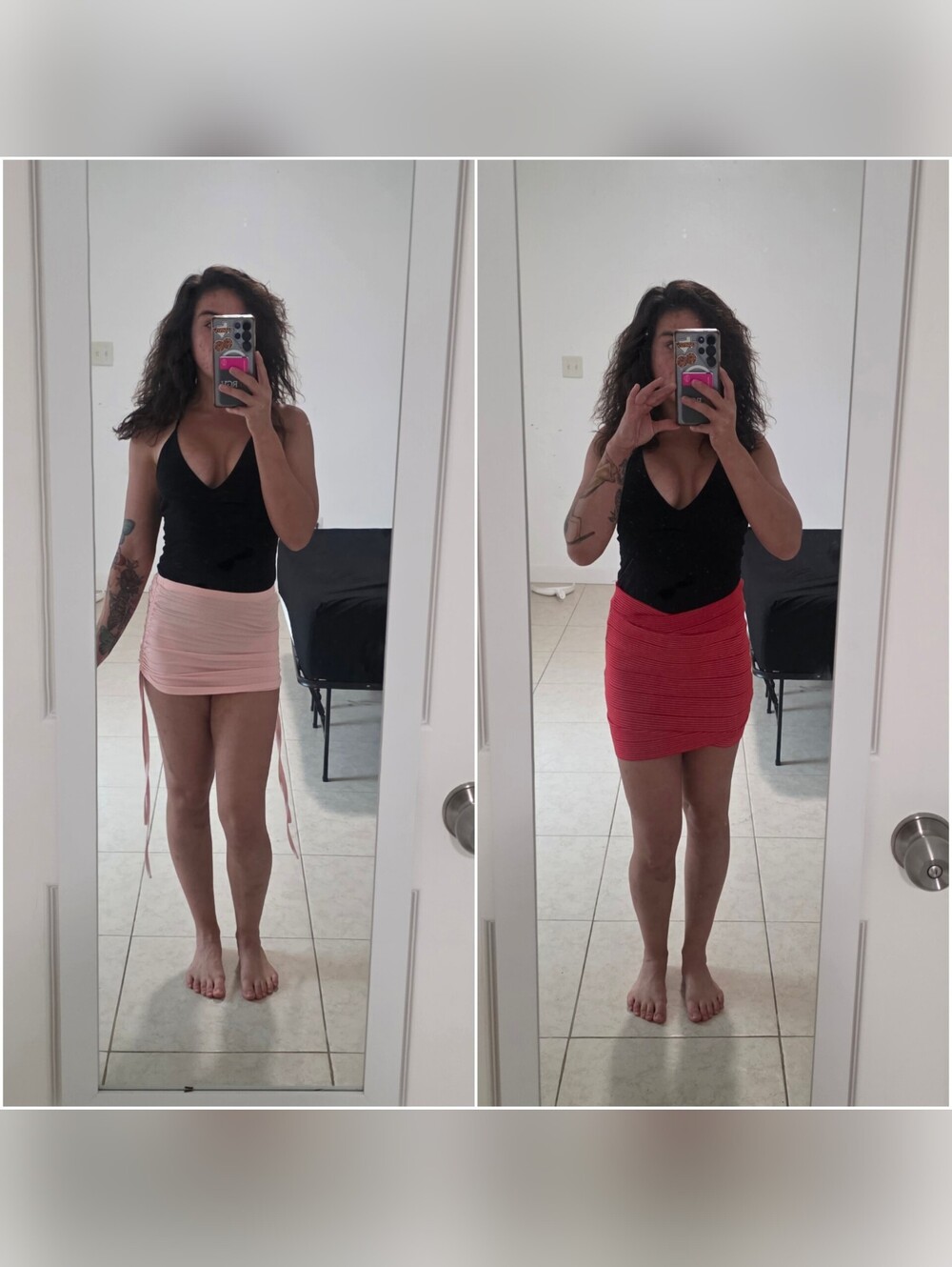 Bundle Set Of  2 Mini Skirts Size Medium And Small